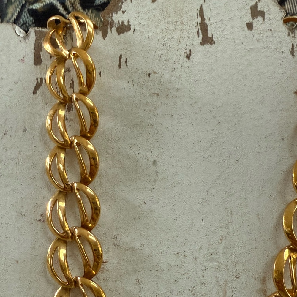 Vintage Napier Gold Link Necklace - Picture 2 of 9